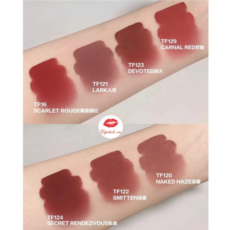 Son kem Tom Ford 121 Lark Màu Hồng Đất Mới Nhất Lipstick vn