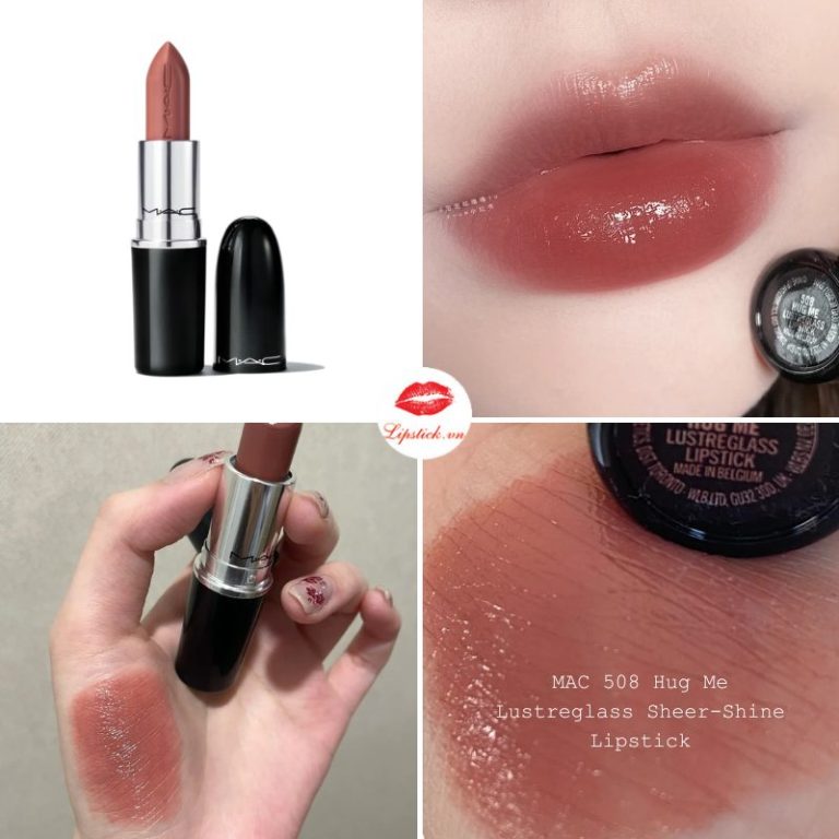 Son Mac Hug Me H Ng Tr S A Lustreglass Sheer Shine Lipstick