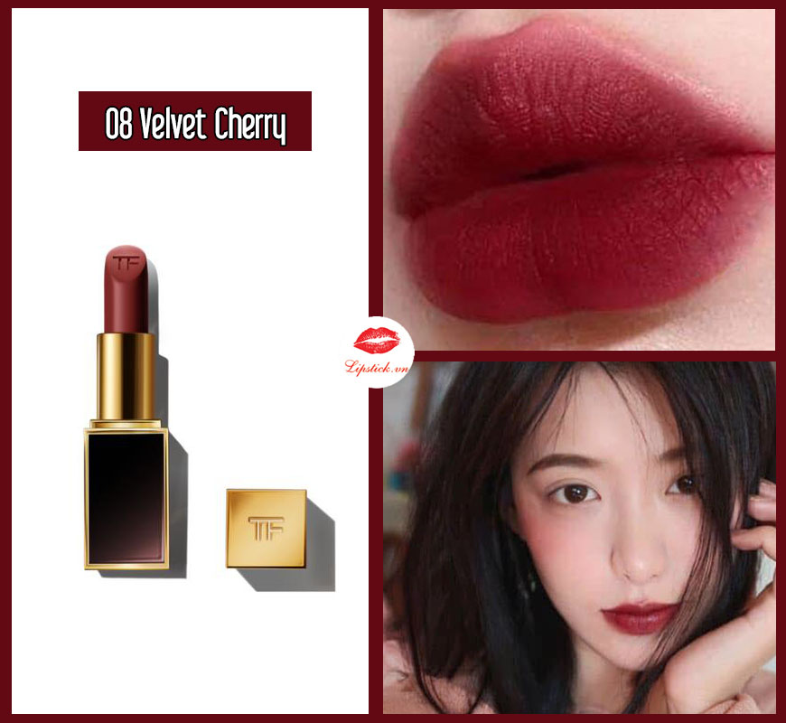 Introducir 49+ imagen tom ford lipstick 08 velvet cherry