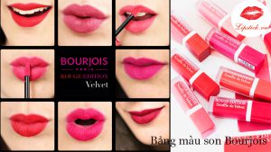 Bảng màu Son Bourjois Rouge Edition Velvet