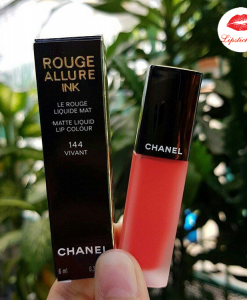 Son Chanel 144 là màu gì Hợp với da nào Giá bao nhiêuReview chi tiết  nhất son Chanel 144 dòng Rouge Allure Ink