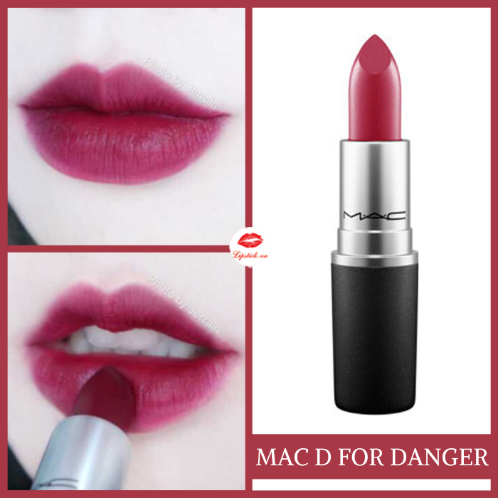 Review Son Mac D For Danger Mau đỏ Rượu Vang Lipstick Vn