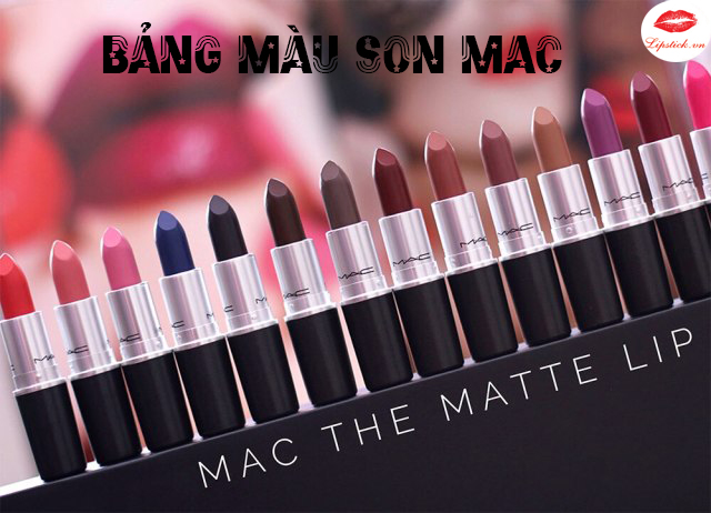 Bảng màu son MAC chính hãng