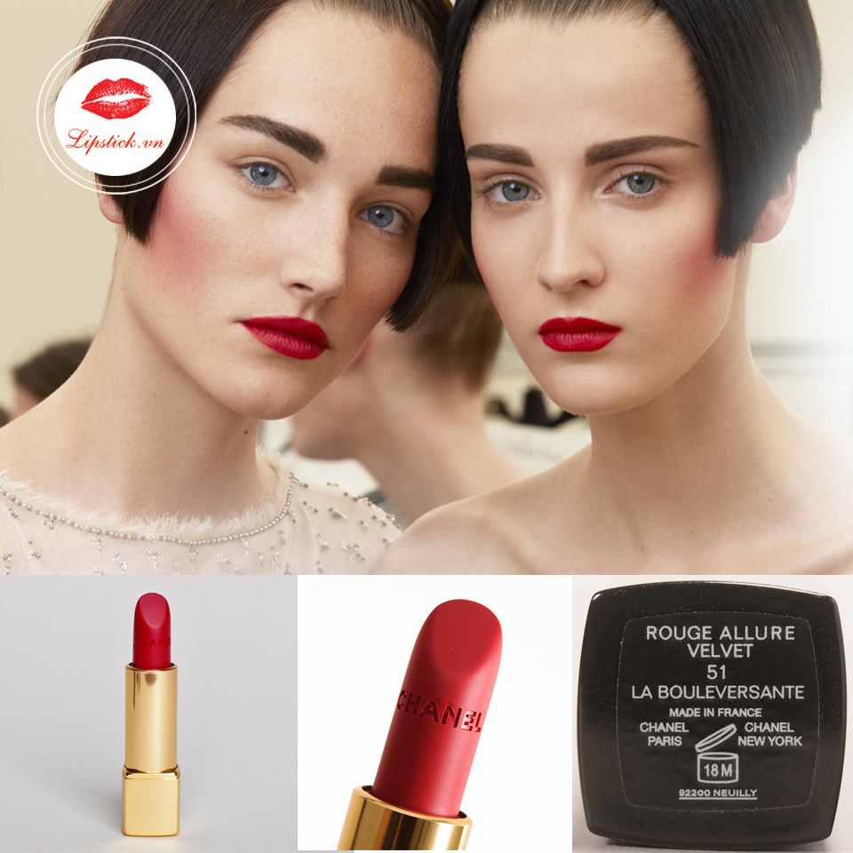 Review Son Chanel 51 Màu Đỏ Hồng Cherry