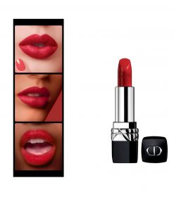 Son Dior Rouge 743 Rouge Zinnia lên môi quyến rũ