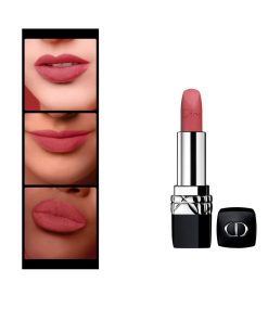 Son Dior Rouge 772 Classic Matte lên màu tự nhiên