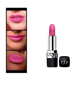 Son Dior Rouge 787 Exuberant Matte lên môi tự nhiên