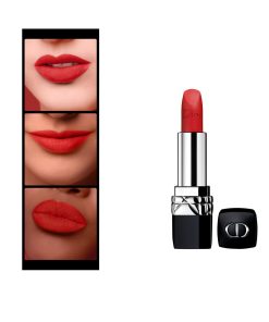 Son Dior Rouge 999 Matte lên môi mềm dịu