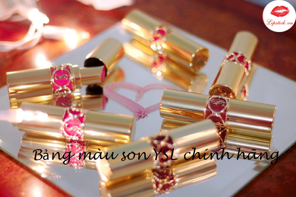 Bảng màu son YSL chính hãng