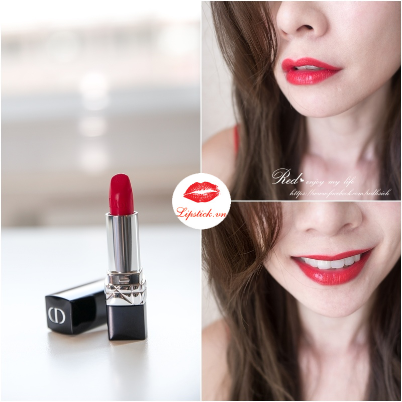 Son Dior Rouge 080 Red Smile  From Satin To Matte  SonDiorNet