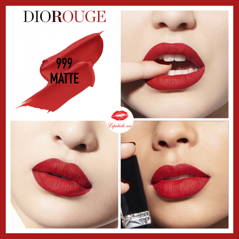 Son Dior 999 Matte - Đỏ Tươi Đẹp Nhất Dòng From Satin To Matte