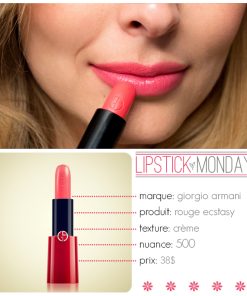 Son Giorgio Armani Rouge Ecstasy 500 lên môi