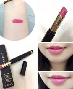 Son Gucci 240 Temptation lên môi