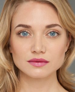 Son Lancome Màu 355 Champagne lên môi