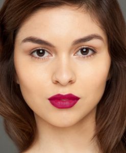 Son Lancome Màu 378 Rose Lancôme lên môi