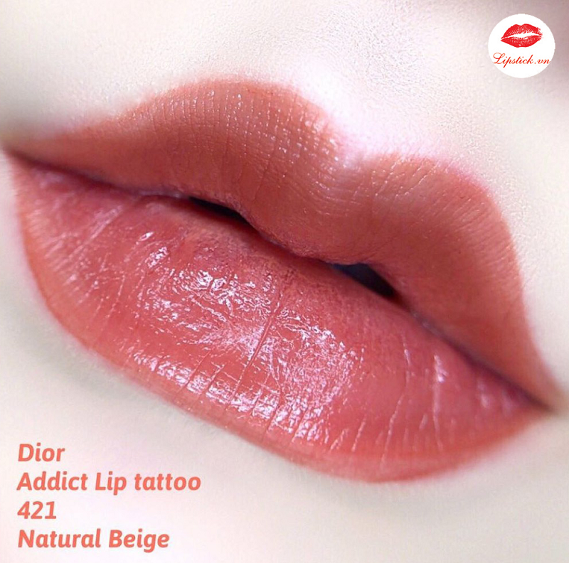 Mua Son Dior Addict Lip Tattoo 421 Natural Beige Màu Cam Đất Chính Hãng  Pháp Giá Tốt  centenariocatupeuedupe