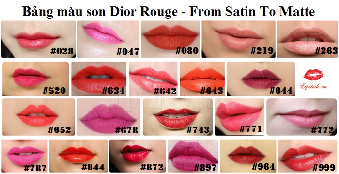 Top 7 Thỏi Son Dior Dẫn Đầu Bảng Màu Siêu Hot  KYOVN