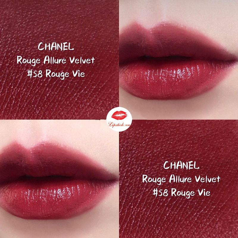 Son Chanel 58 Rouge Vie Màu Đỏ Mận Đẹp Nhất, Đáng Sắm Nhất