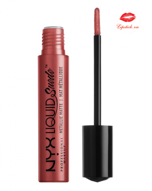 Son NYX Liquid Suede Metallic Matte Bella