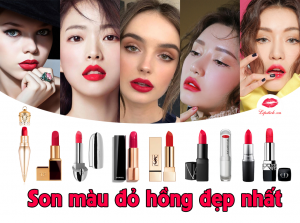 Son màu đỏ hồng đẹp nhất