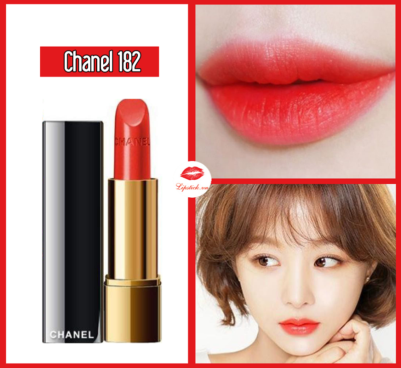Son Chanel 182 Vibrante Màu Cam Đỏ Đẹp Nhất, Đáng Sắm Nhất