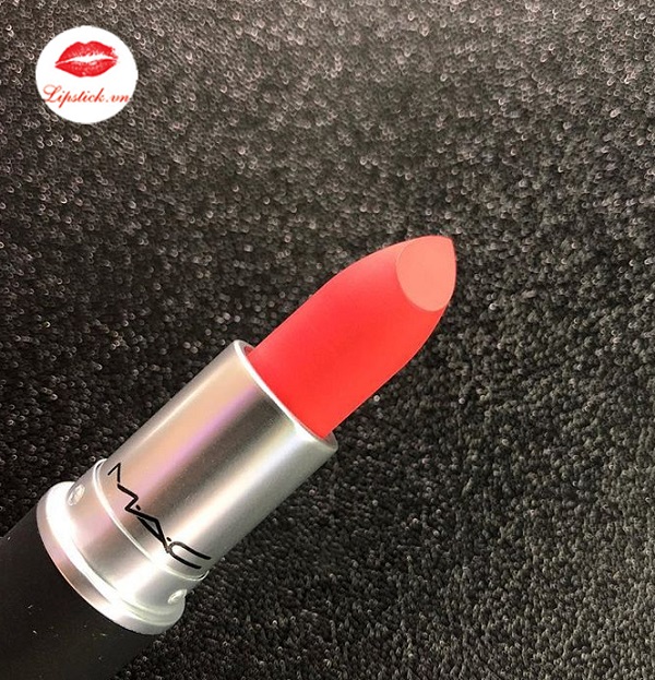 Son MAC 308 Son MAC Mandarin O Hồng Cam Powder Kiss Lipstick.vn