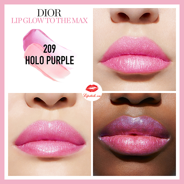 Son Dior 209 Holo Purple Màu Hồng Tím  Lipstickvn