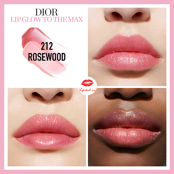 SON DƯỠNG DIOR ADDICT LIP GLOW TO THE MAX 212 ROSEWOOD  Shopee Việt Nam