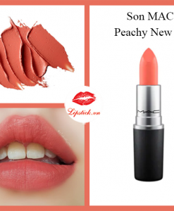 mac lipstick peachy new year