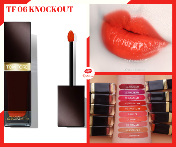 Review Son Kem Tom Ford 06 Knockout Màu Cam Đỏ Nồng Nàn Sức Hút