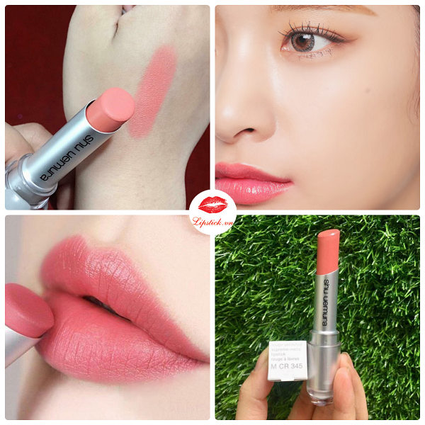 Review Son Shu 345 Màu Hồng Cam Nude Hút Ánh Nhìn | Lipstick.vn