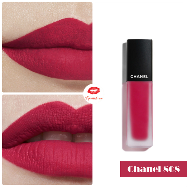 Son Kem Chanel 812 Rose-Rouge Allure Ink Fusion Hồng Đỏ NEW