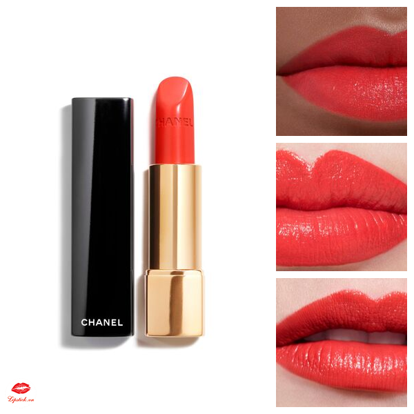 Son Chanel 182 Vibrante Màu Cam Đỏ - Đẹp Nhất Dòng Rouge Allure