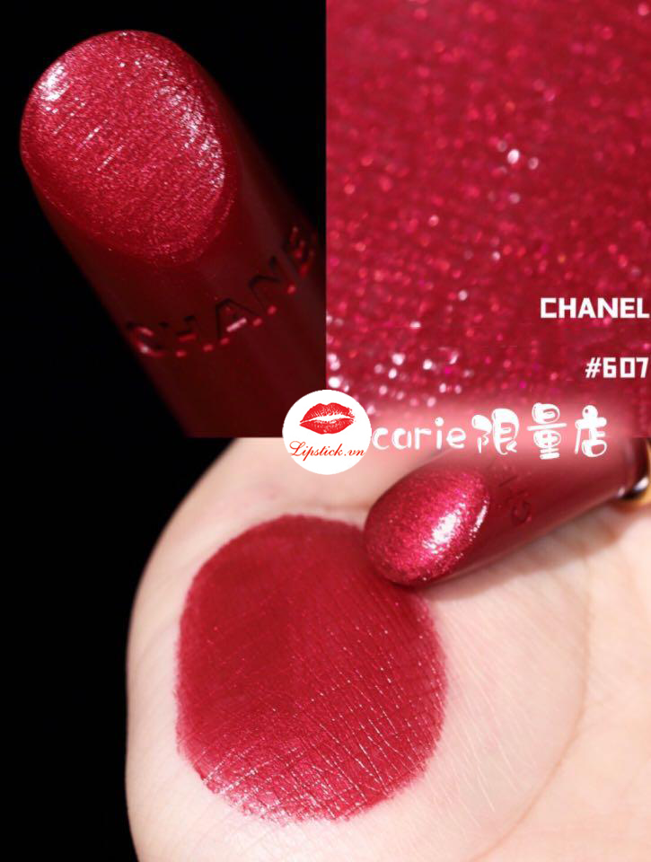 review-son-chanel-mau-607-rouge-metal