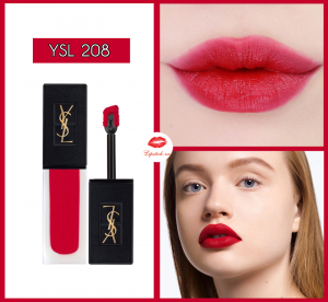 Review Son Kem YSL 208 Rouge Faction Mau T i Hot Hit