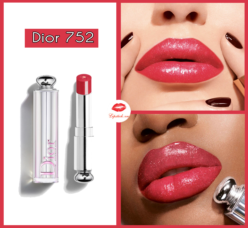 Review Son Dior 752 Sweet Star Hồng Cherry - Stellar Halo Shine