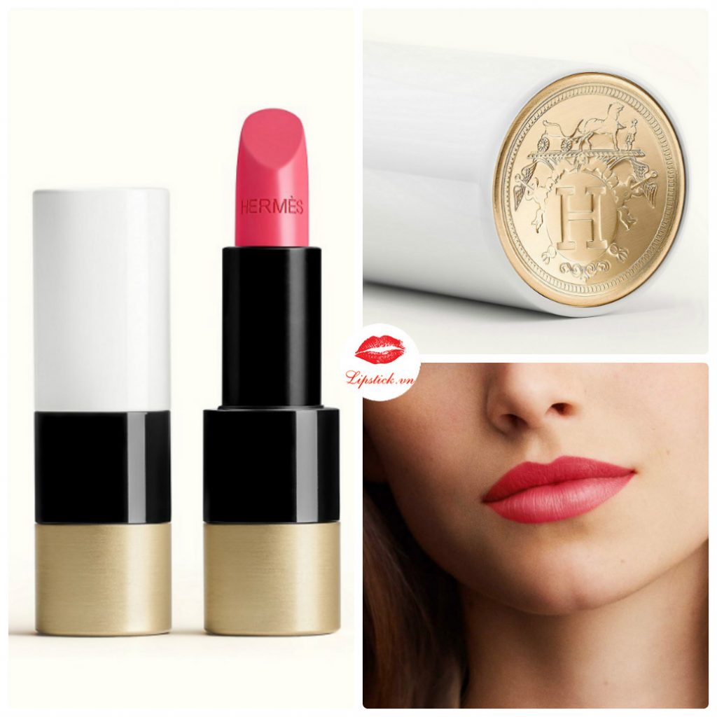 Review Son Hermès 40 Rose Lipstick - Hermès Satin Hồng Baby