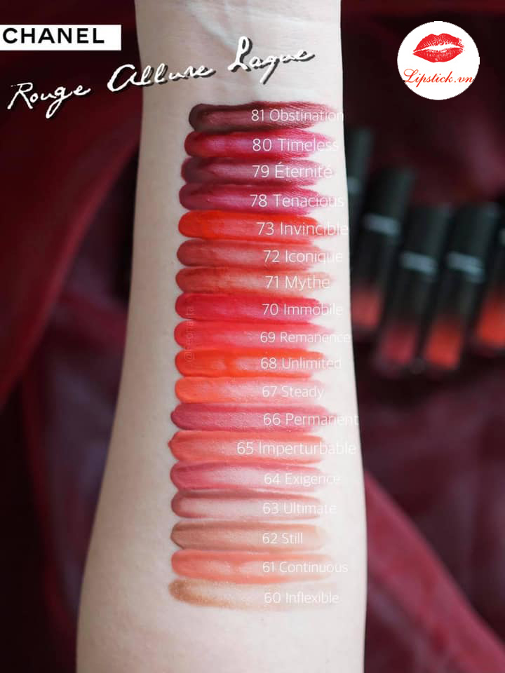 CHANEL SPRING 2023 ROUGE ALLURE VELVET LIPSTICKS, SWATCHES