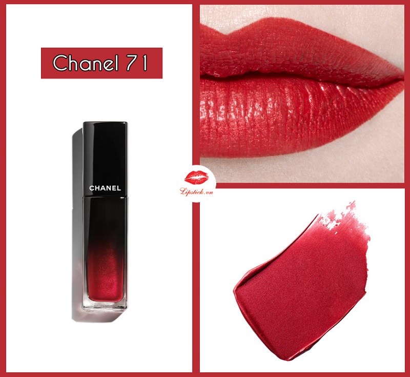 Review Son Chanel 71 Nuance Màu Nude Ấm  Rouge Allure Velvet