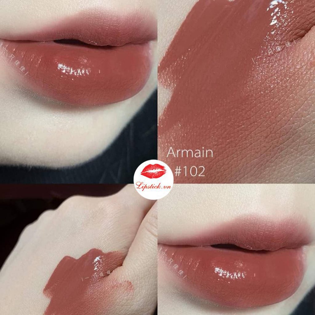 Son Kem Giorgio Armani 102 - Review Màu Nâu Đất Đẹp Nhất Lip Maestro