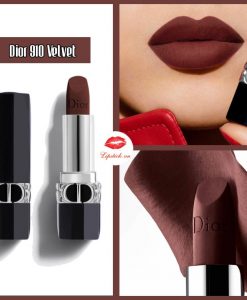 Son Dior 910 Ardente  Nâu Chocolate HOT NHẤT Dior Rouge Velvet