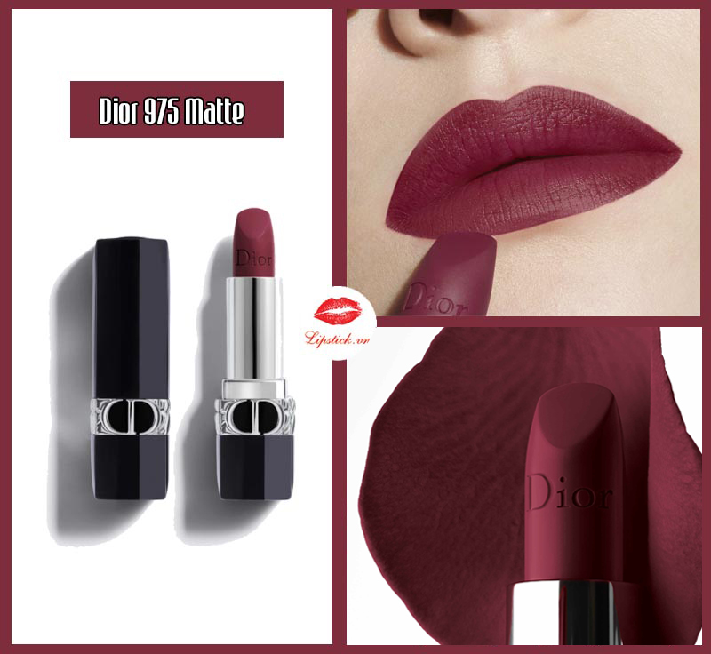 Son Dior 975 Opera  Đỏ Rượu MỚI NHẤT Dòng Dior Rouge Matte