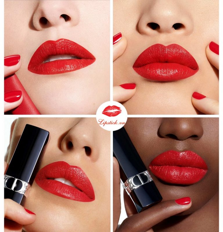 Son Dior Satin 999 Đỏ tươi MỚI NHẤT, HOT NHẤT Dòng Dior Rouge