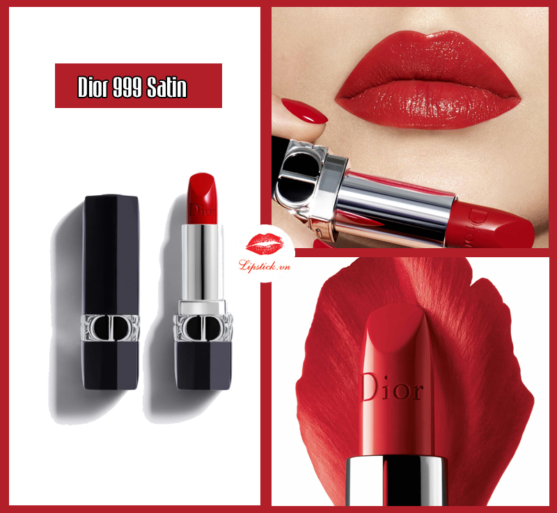 Son Dior Rouge 999 Matte Màu Đỏ Tươi