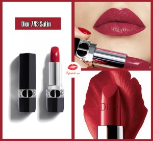 Review Son Dior Satin 743 Rouge Zinnia