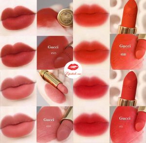 Bảng Màu Son Gucci Mới Nhất 2021