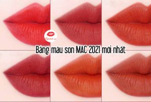 Bảng màu son MAC 2021