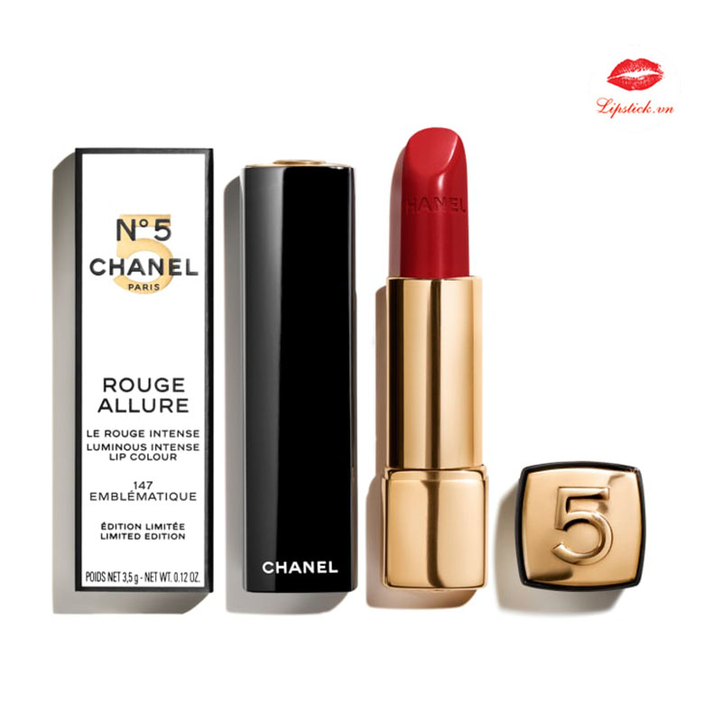 Son Chanel N5 Đỏ Cherry Limited Edition Vỏ Đỏ  Đẹp Nhất Chanel