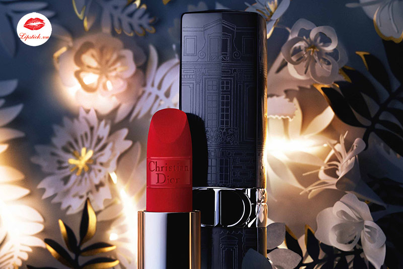 Son Dior Rouge Dior Mitzah Limited Edition 999 Velvet Finish  Màu Đỏ Tươi   Vilip Shop  Mỹ phẩm chính hãng