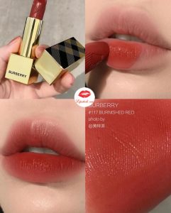 Son Burberry Vỏ Vàng 117 Burnished Red